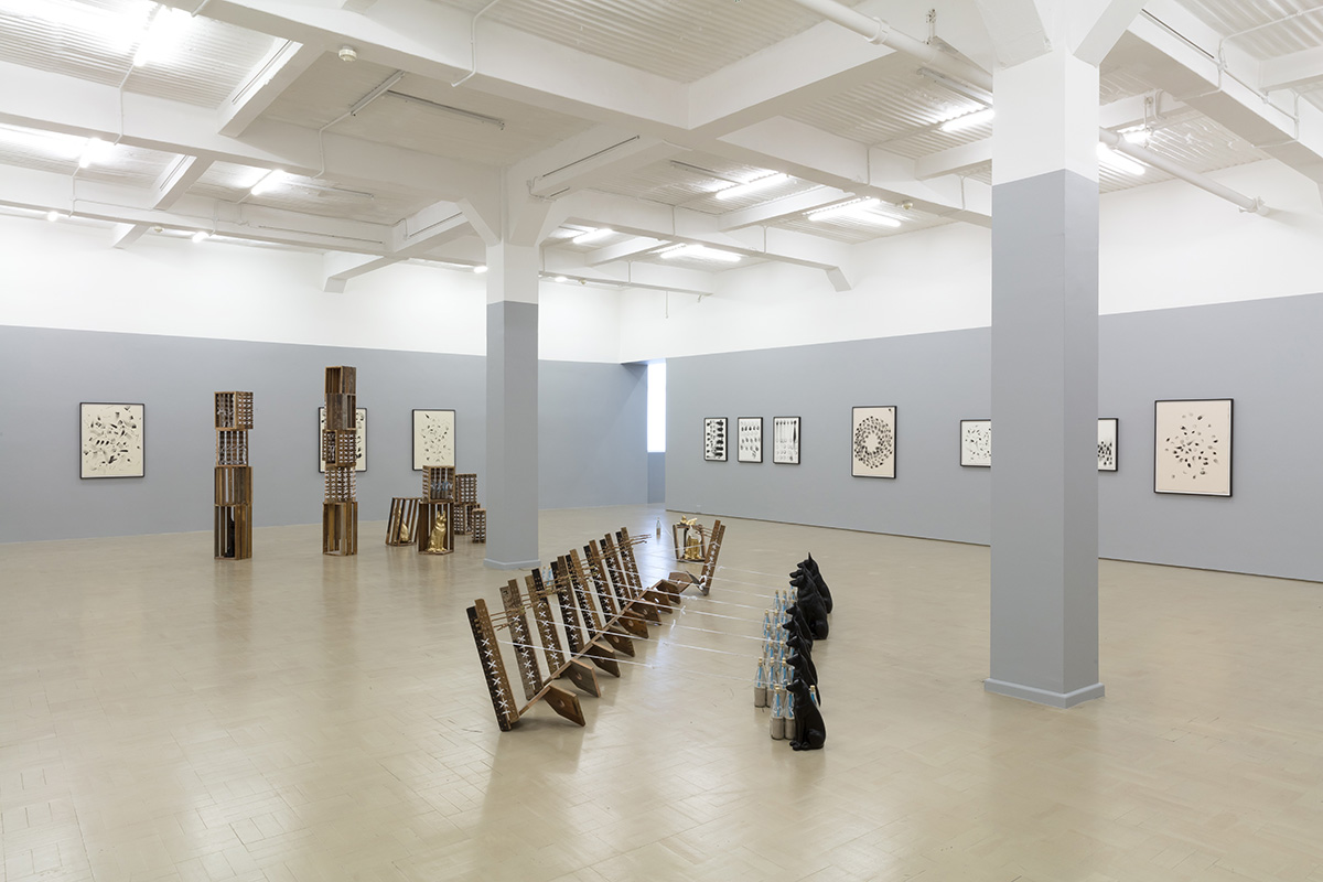 Installation view with Matric 2015 (foreground)