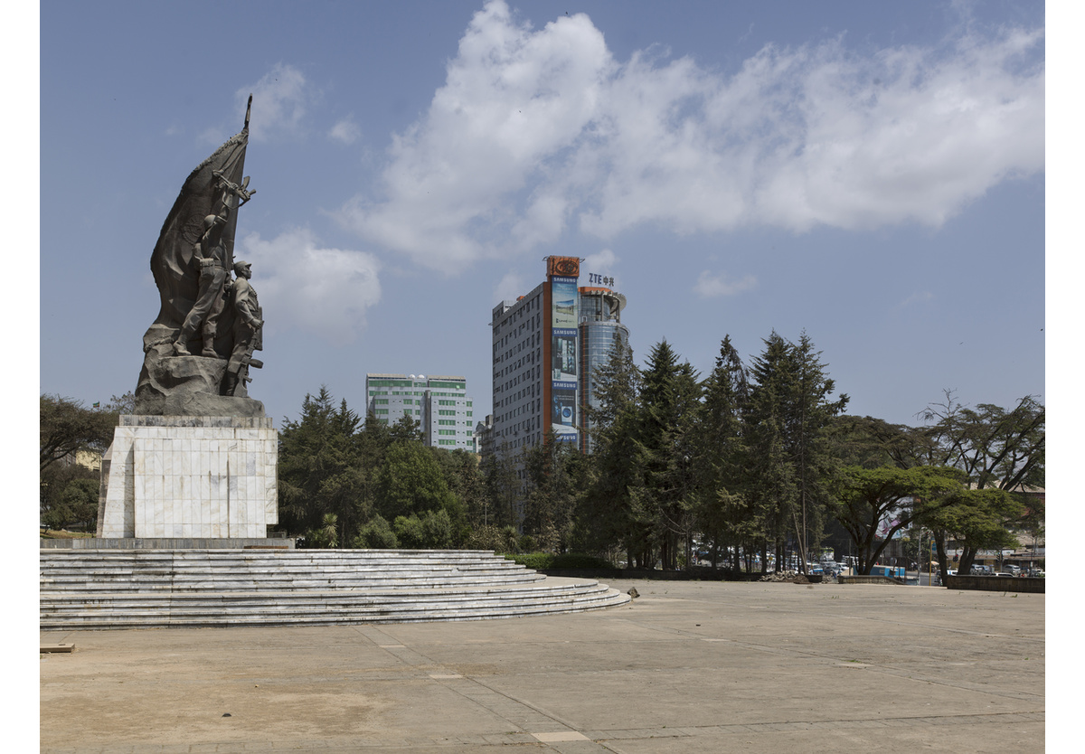  - The Black Lion Monument, war memorial, Churchill Avenue, Addis Ababa, Ethiopia, 2015, 