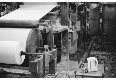 Toilet paper factory shopfloor, Maseru industrial area