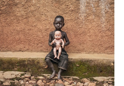 Outside school, Huye, Rwanda