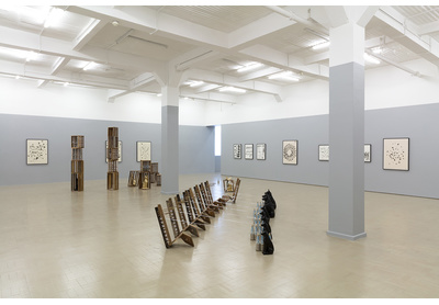 Installation view with Matric 2015 (foreground)