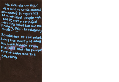 We Describe Our Music as a Road to Consciousness (Bob Marley)
